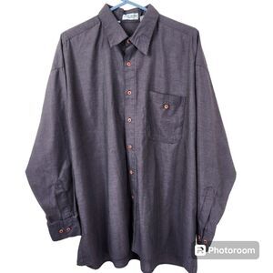 Vintage Pierre Balmain Cotton Blend Button Down Shirt Size XL